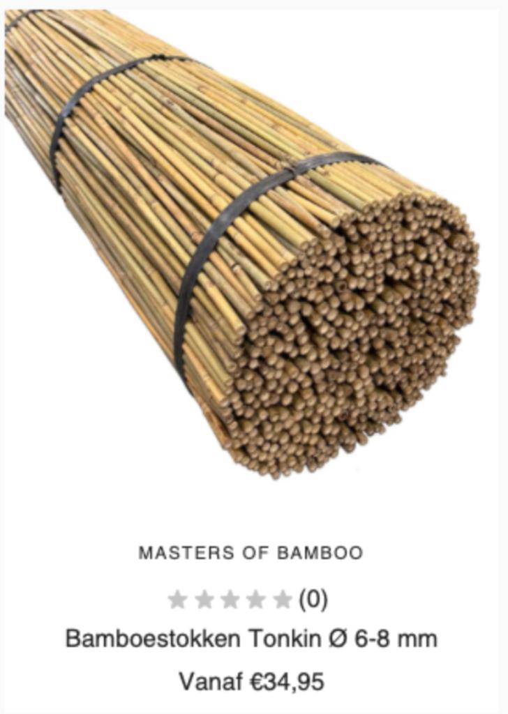 plantenstokken, bamboestokken, tomatenstokken te koop, Ophalen of Verzenden, Nieuw, Overige typen