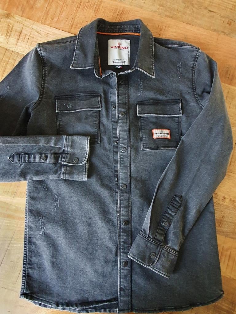 Vingino jongens overhemd mt 164, Ophalen of Verzenden, Zo goed als nieuw, Jongen, Overhemd of Blouse