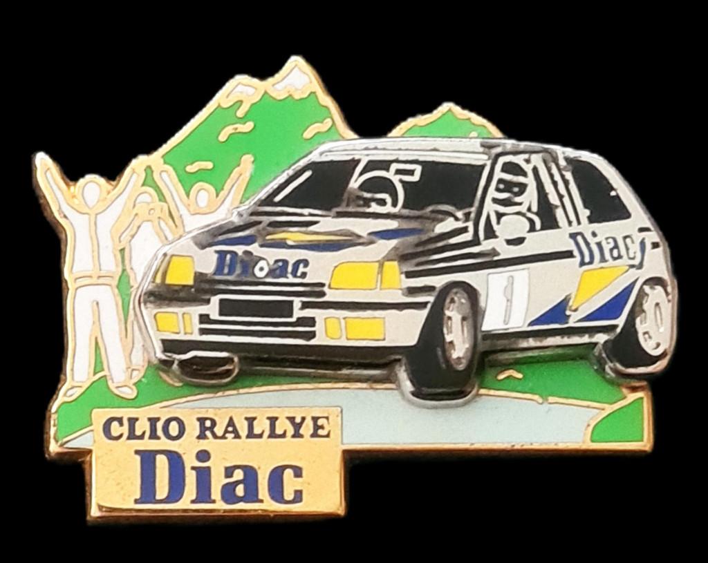 Renault Clio Rallye Diac pin, Ophalen of Verzenden, Nieuw, Transport, Speldje of Pin