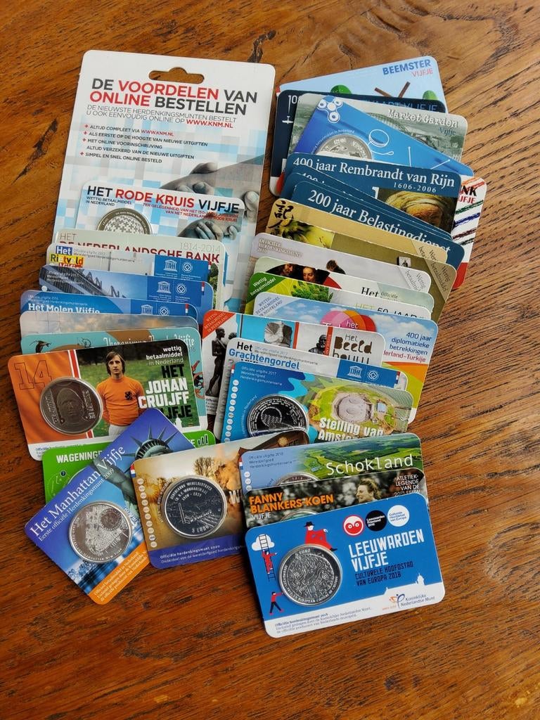 Herdenkingsvijfjes, Ophalen of Verzenden