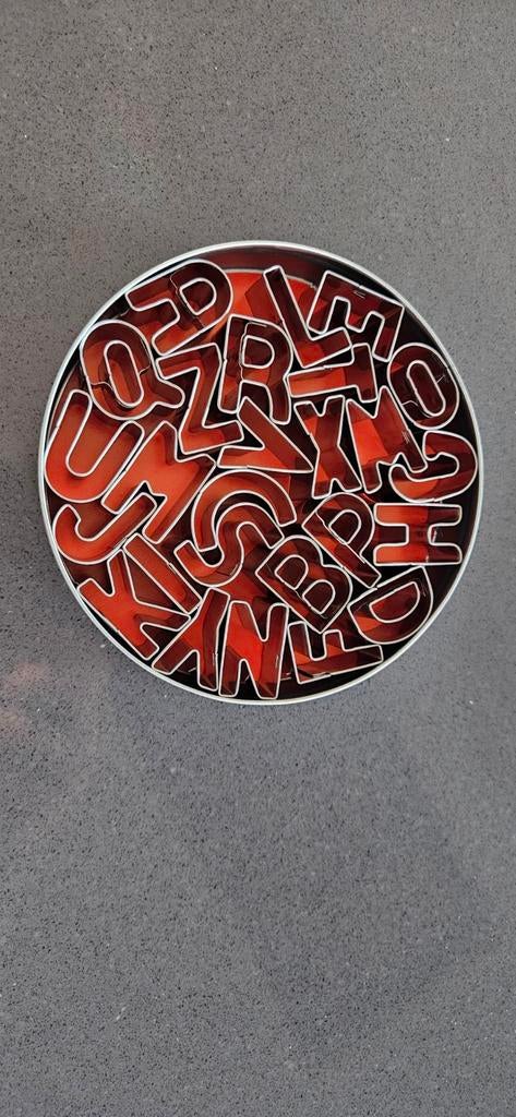 Letter Uitstekers Set, Ophalen of Verzenden, Zo goed als nieuw, Taarten of Cupcakes, Versiering