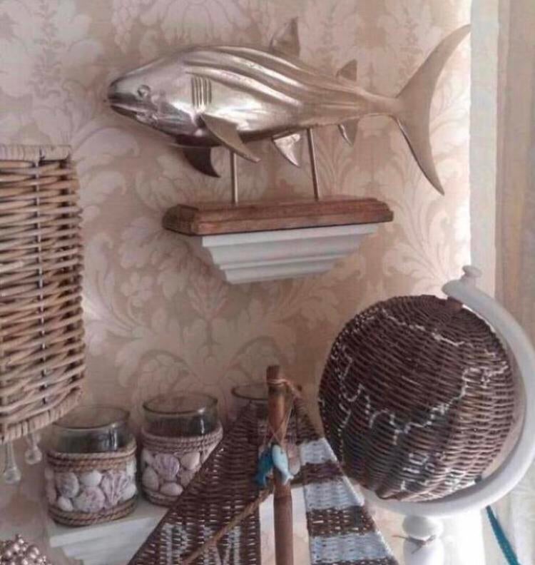 happy fish statue riviera maison vis, Huis en Inrichting, Woonaccessoires | Overige, Ophalen of Verzenden, Zo goed als nieuw