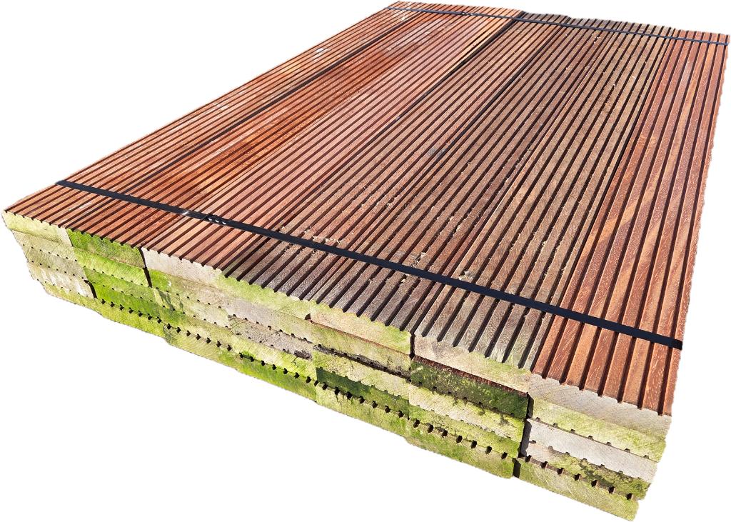 35 Vlonderplanken 3.6 x 14.0 cm / 1.45 meter - nr: HP116