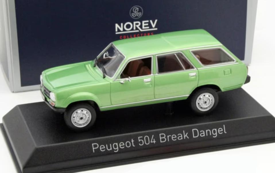 Peugeot 504 BREAK Dangel 1980 Groen 1/43 NOREV ref: 475430, Hobby en Vrije tijd, Modelauto's | 1:43, Verzenden, Nieuw, Auto, Norev