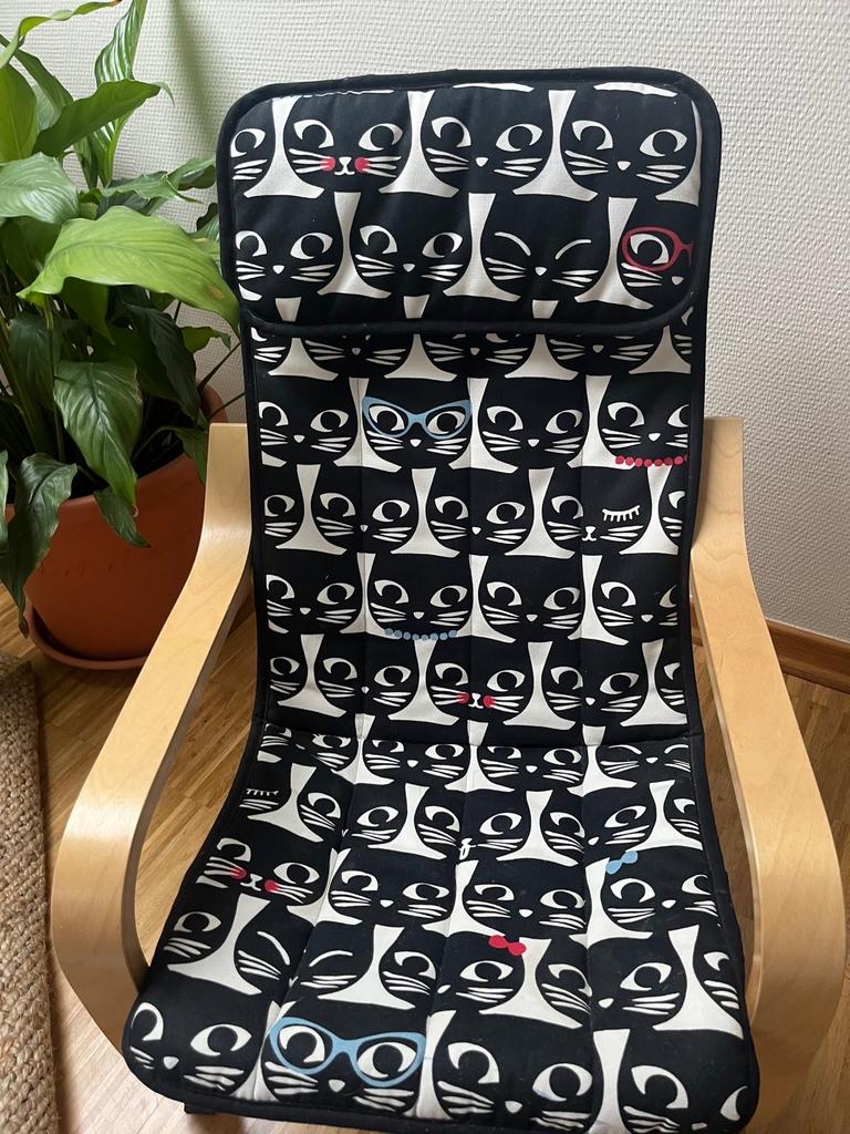 IKEA Pong Schommelstoel - Zo goed als nieuw!, Huis en Inrichting, Zwart, Ophalen of Verzenden, Zo goed als nieuw, Eén