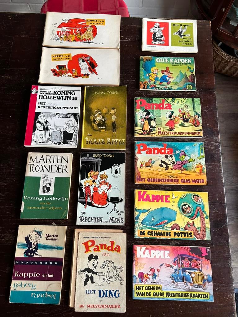 14x Marten Toonder - Kappie - Panda - Koning Hollewijn, Ophalen of Verzenden, Zo goed als nieuw, Speelkaart(en)