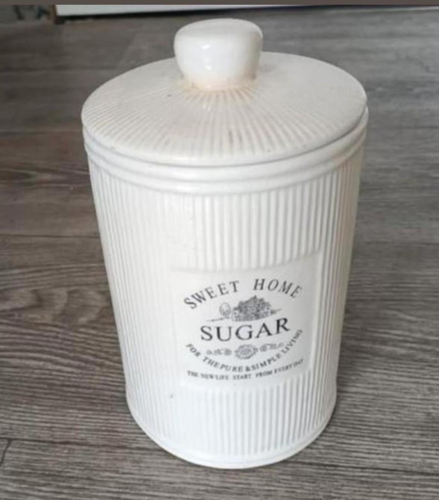 ❇️sweet home suikerpot❇️, Verzenden, Zo goed als nieuw, Overige materialen, Pot, Bus of Blik