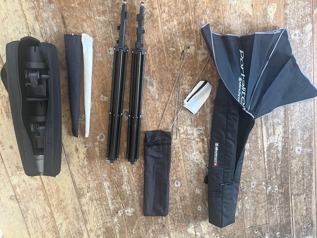 Elinchrome D-lite portable set, Ophalen, Zo goed als nieuw, Lamp of Flitsset