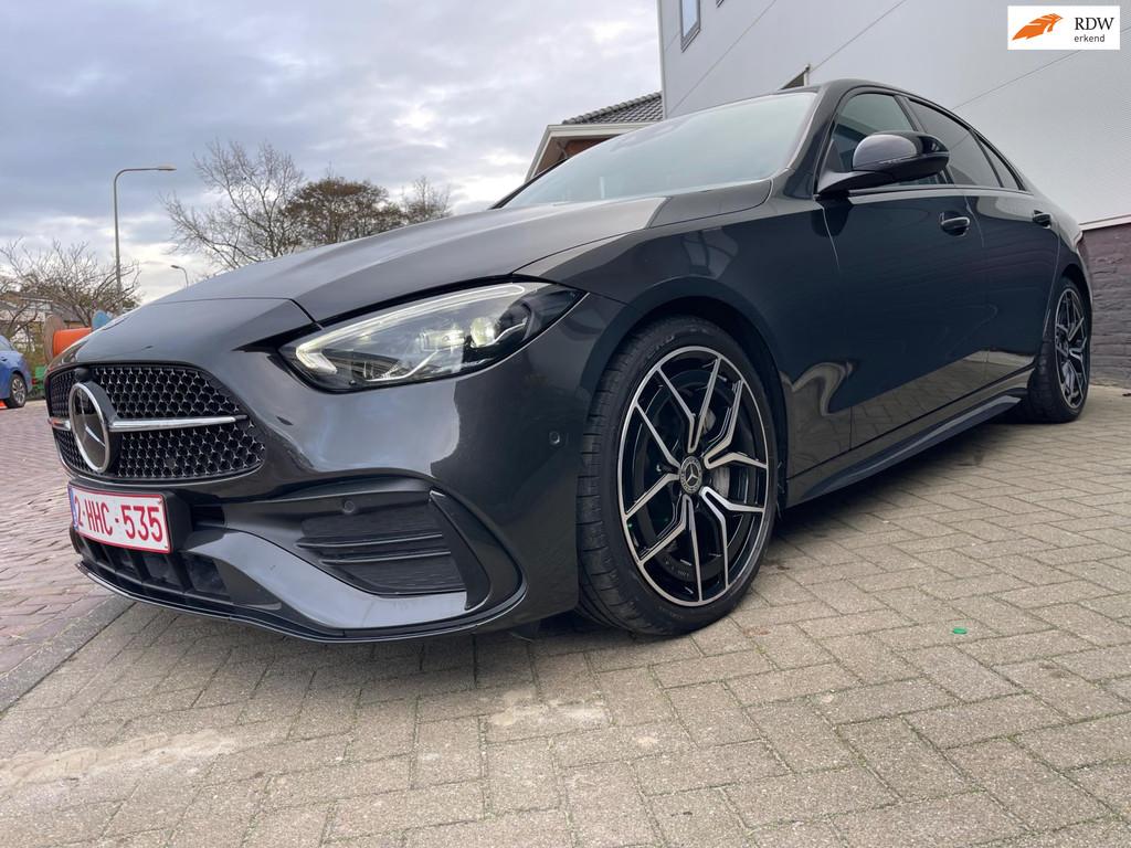 Mercedes-Benz C-klasse 200 d AMG Line/Sfeerverlichting/Stoel, Automaat, Gebruikt, Origineel Nederlands, Bedrijf