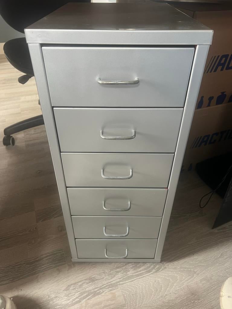 IKEA Helmer ladeblok op wielen, grijs, Ophalen, Minder dan 50 cm, Gebruikt, 5 laden of meer