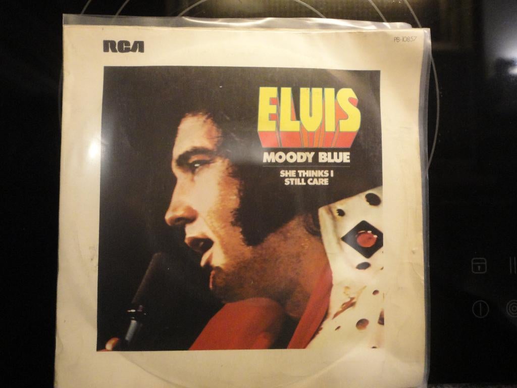 Elvis Presley - Moody blue France 1976 FH, Cd's en Dvd's, Gebruikt, 7 inch, Single, Ophalen of Verzenden