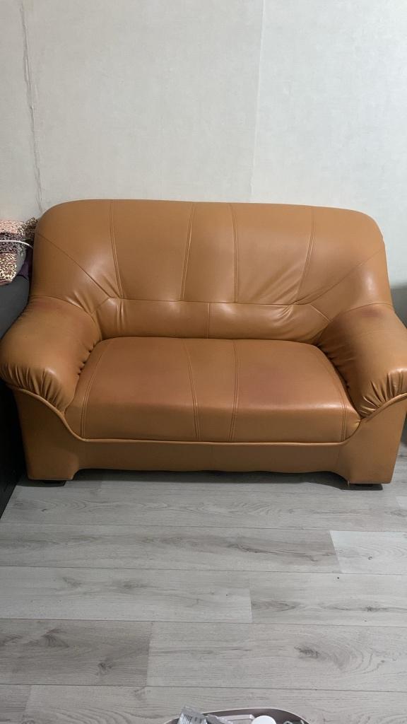 Bank sofa, Huis en Inrichting, Ophalen, Zo goed als nieuw, Vierpersoons of meer, Leer