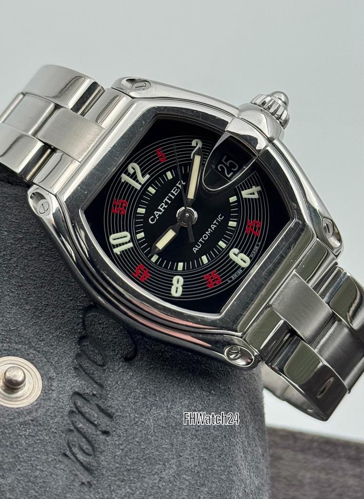 Cartier Roadster 2510 “ Las Vegas “., Sieraden, Tassen en Uiterlijk, Horloges | Heren, Overige merken, Staal, Cartier, Gebruikt