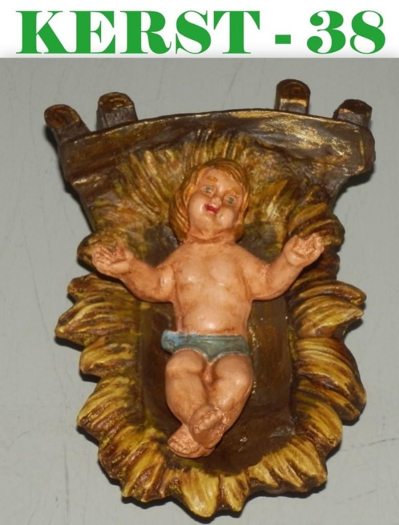 Kerst 38 -/- KERSTKINDJE IN KRIBBE, Ophalen of Verzenden, Zo goed als nieuw