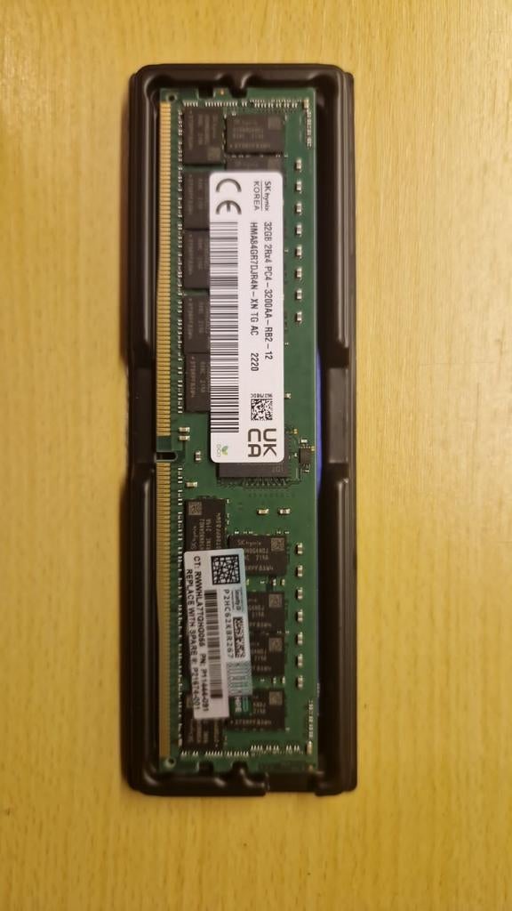 HPE 32GB DDR4 3200MHz ECC Server RAM (P21674-001), Computers en Software, RAM geheugen, 32 GB, Server, DDR4, Nieuw