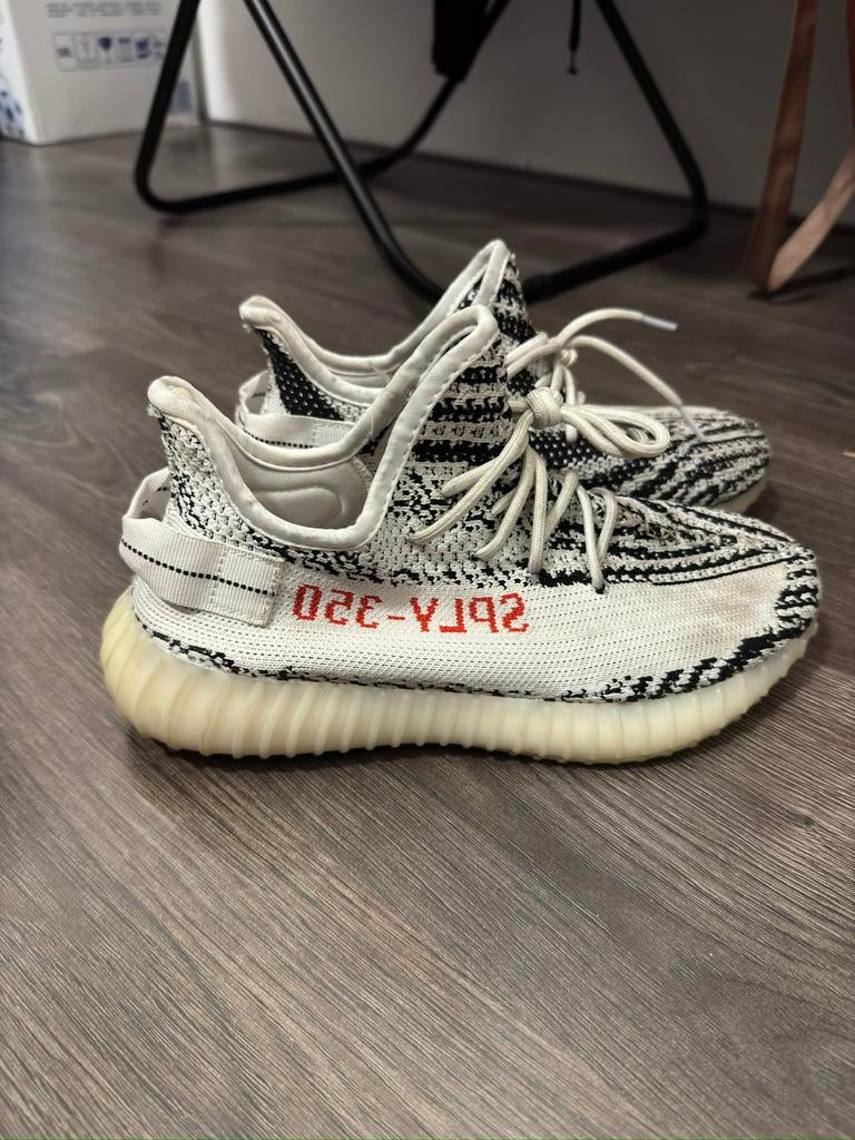 Adidas Yeezy Zebra 39, Wit, Ophalen of Verzenden, Sneakers of Gympen, Gedragen