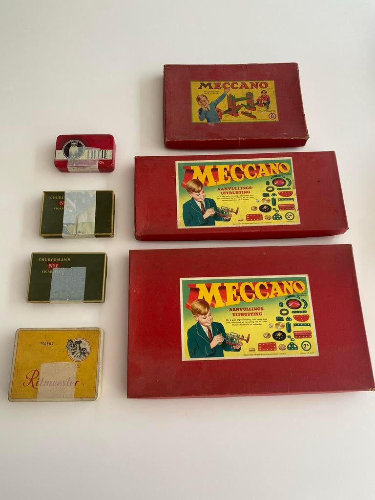 Vintage Meccano Bouwdozen, Overige merken, Gebruikt, 1:32 tot 1:50, Overige typen