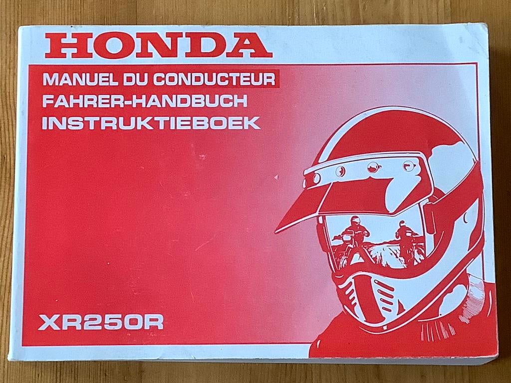 Instructieboekje Honda XR250, Ophalen of Verzenden, Honda