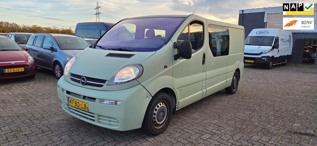 Opel Vivaro 1.9 cdti L2 H1 AIRCO Dubbel cabine 6 persoons, Auto's, Voorwielaandrijving, Gebruikt, 4 cilinders, 82 pk