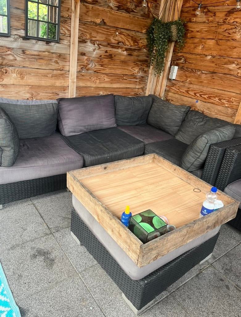 Loungeset Livarno Kwantum - TEAB, 5 zitplaatsen, Gebruikt, Ophalen of Verzenden, Loungeset