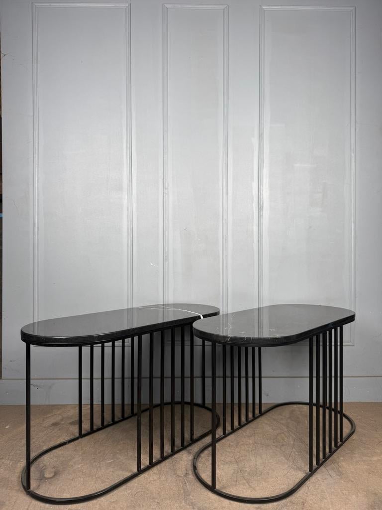 4 Bolia Posea marmeren salontafels sidetables, Minder dan 50 cm, 50 tot 100 cm, Overige materialen, Bolia
