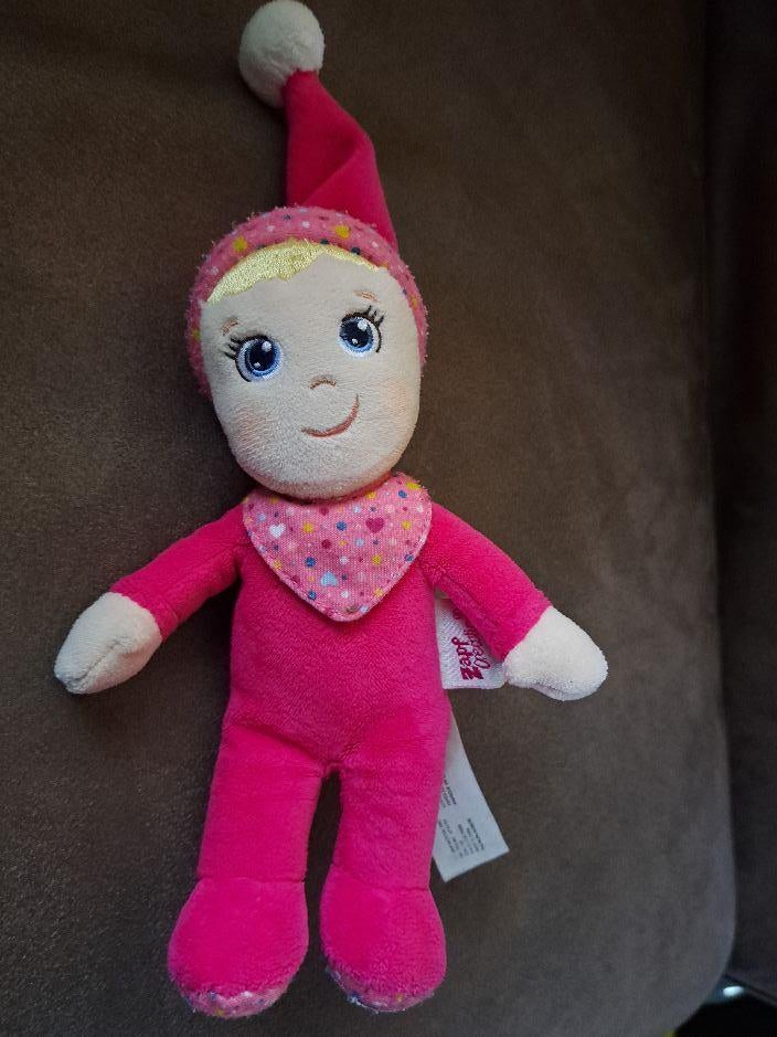 Baby born knuffel popje first love donkerroze, Ophalen, Zo goed als nieuw, Babypop