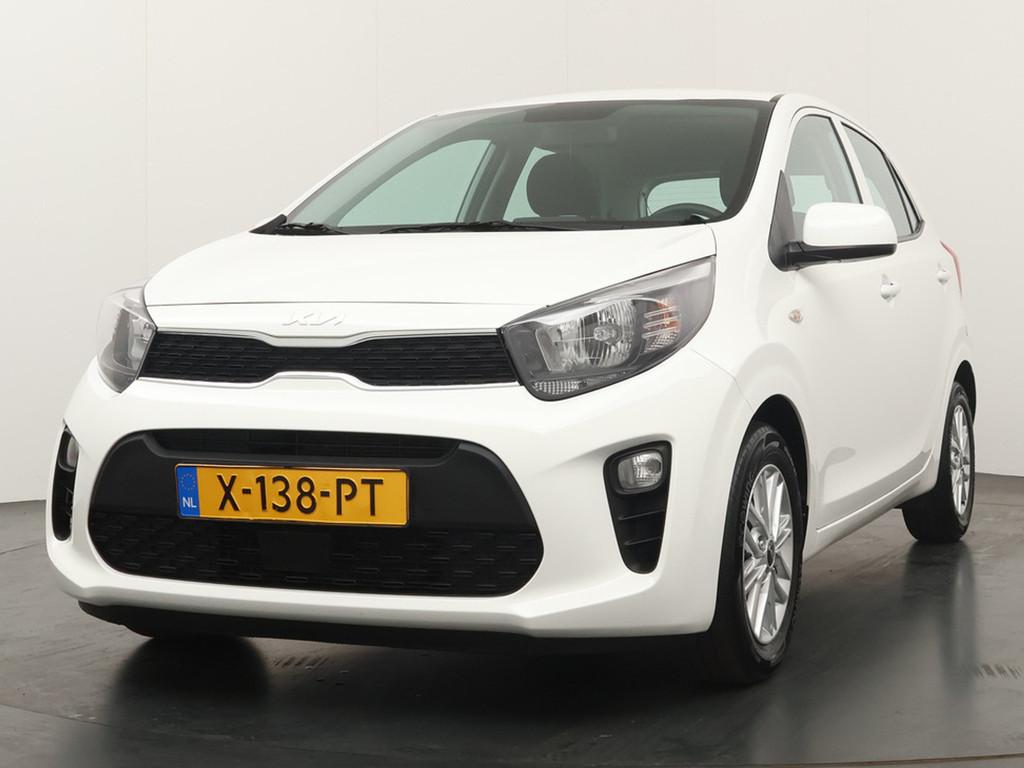 Kia Picanto 1.0 DPi DynamicLine - Achteruitrij camera - Blue, Stof, Gebruikt, Met garantie (alle), 4 stoelen