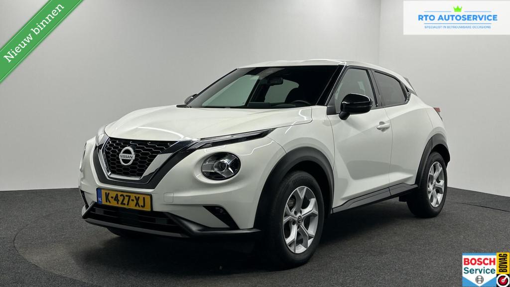 Nissan Juke 1.0 DIG-T Business Edition CAMERA CARPLAY NAVI L, Voorwielaandrijving, Stof, Met garantie (alle), Wit