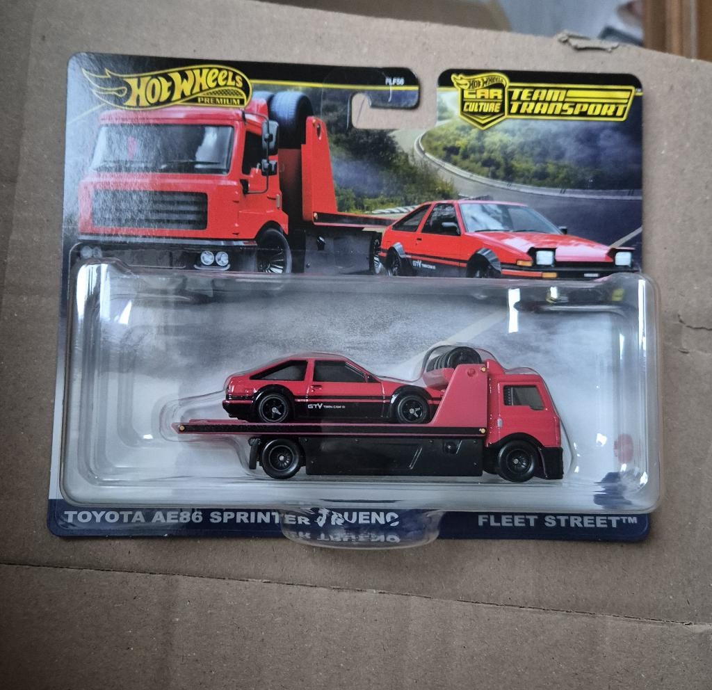 Hot Wheels team transport TOYOTA AE86 SPRINTER TRUENO FLEET, Ophalen of Verzenden, Nieuw, Auto