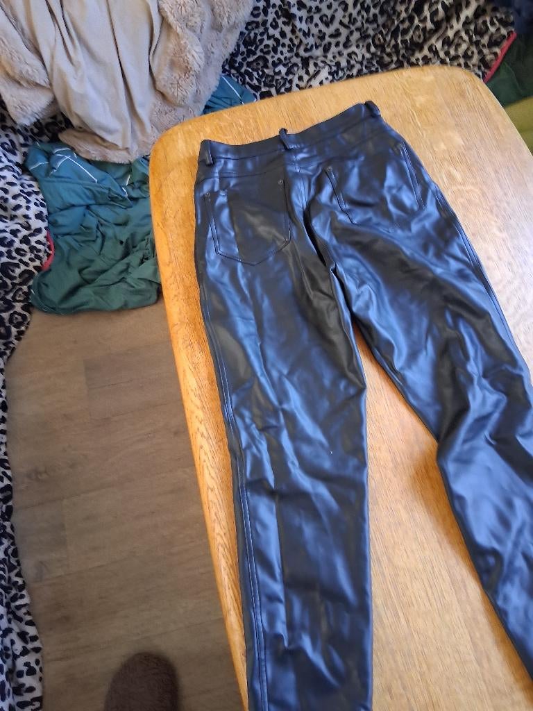 lerenbroek, Kleding | Dames, Zwart, Maat 46/48 (XL) of groter, Ophalen of Verzenden, Lang