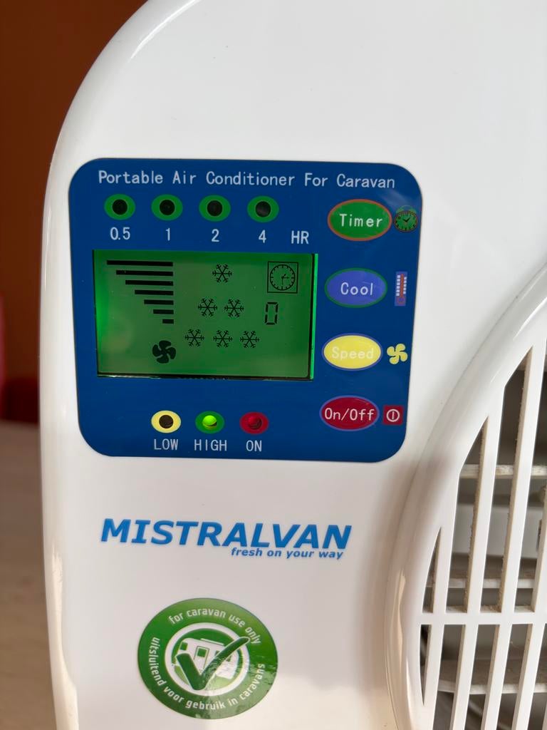 (Eurom)Laminox Mistralvan split airco voor caravan, Ophalen of Verzenden, Gebruikt