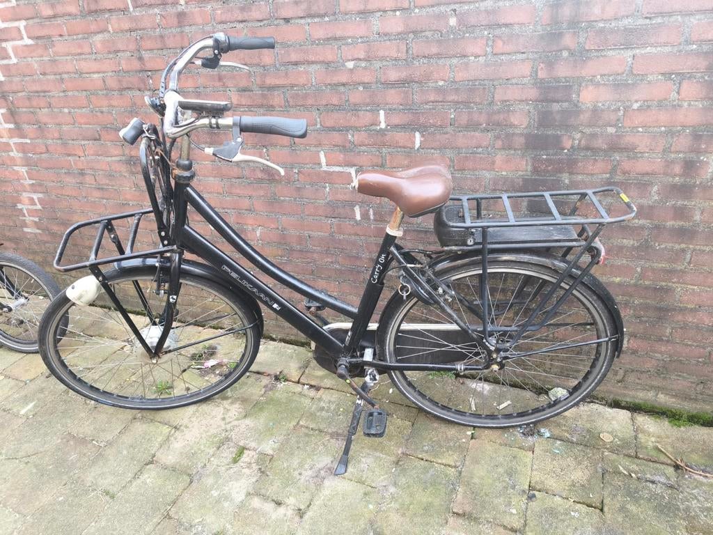 Pelikaan fiets zonder accu, Ophalen, Gebruikt