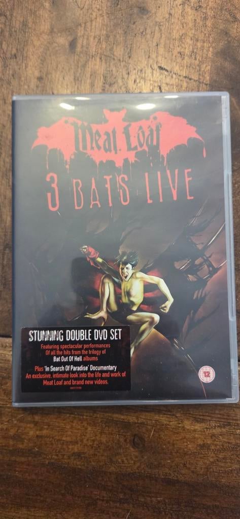 Meat Loaf - 3 Bats Live DVD, Ophalen of Verzenden