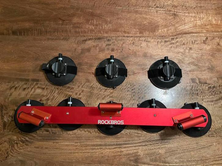 Te huur; Rockbros fietsendrager voor 3 fietsen (vacuüm), Auto diversen, Dakdragers, Ophalen, Zo goed als nieuw