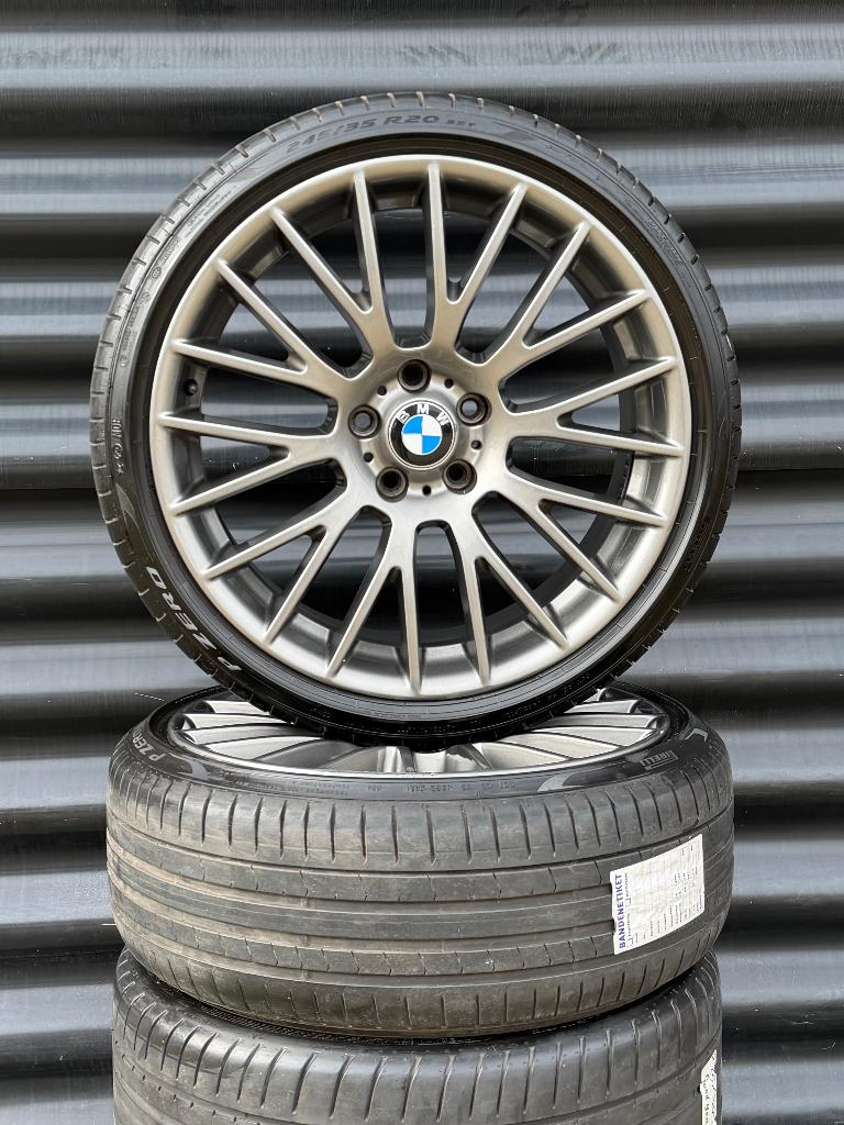 20” Orig Bmw Kruispaak Styling 312 F10 F11 F12 velgen banden, Ophalen of Verzenden, Band(en), 20 inch, Zomerbanden