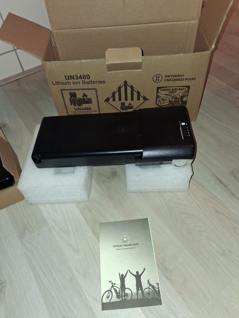 Nieuwe YOSE POWER E-bike Accu 36V 10.4Ah met lader, Ophalen of Verzenden