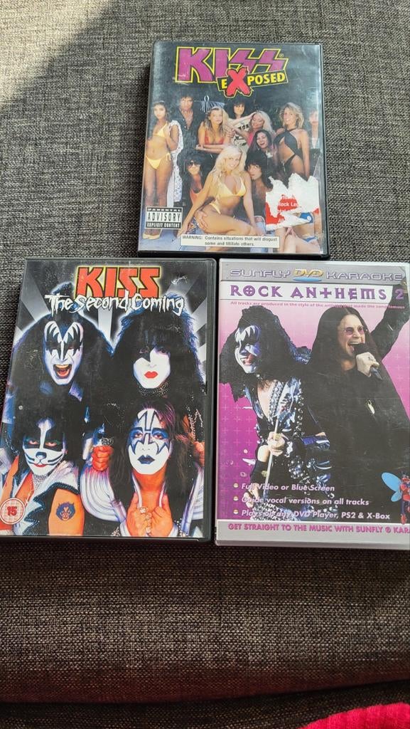 3 Kiss DVD's in goede staat: Exposed, The Second Coming, Vanaf 12 jaar, Ophalen of Verzenden, Gebruikt, Muziek en Concerten