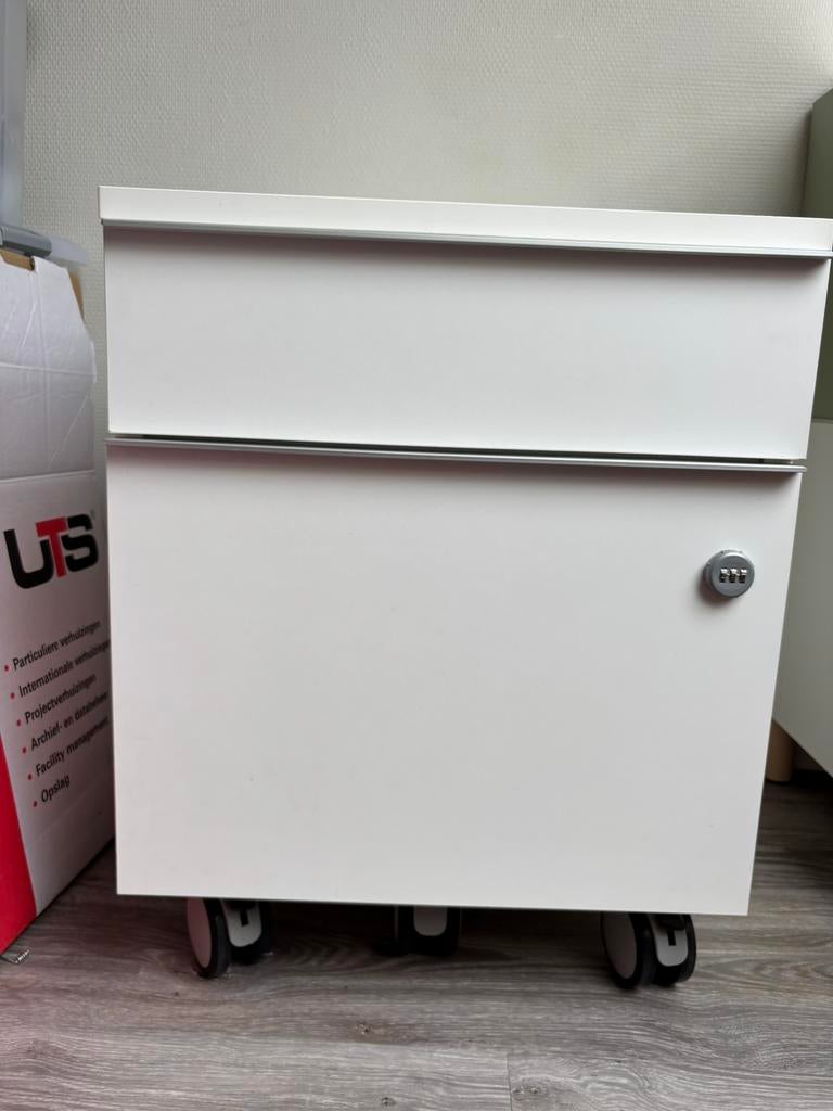 Ladeblok IKEA wit voor onder bureau, Ophalen, Minder dan 50 cm, Overige materialen, Zo goed als nieuw