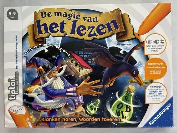 Ravensburger Tiptoi De Magie van Lezen leren lezen spel, Hobby en Vrije tijd, Gezelschapsspellen | Bordspellen, Zo goed als nieuw