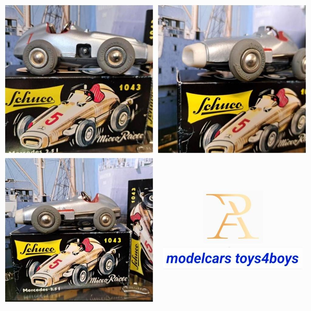 Schuco Vintage 1955  no 1043 Micro Racer Mercedes 2.5L, Verzenden, Zo goed als nieuw, Auto, Schuco