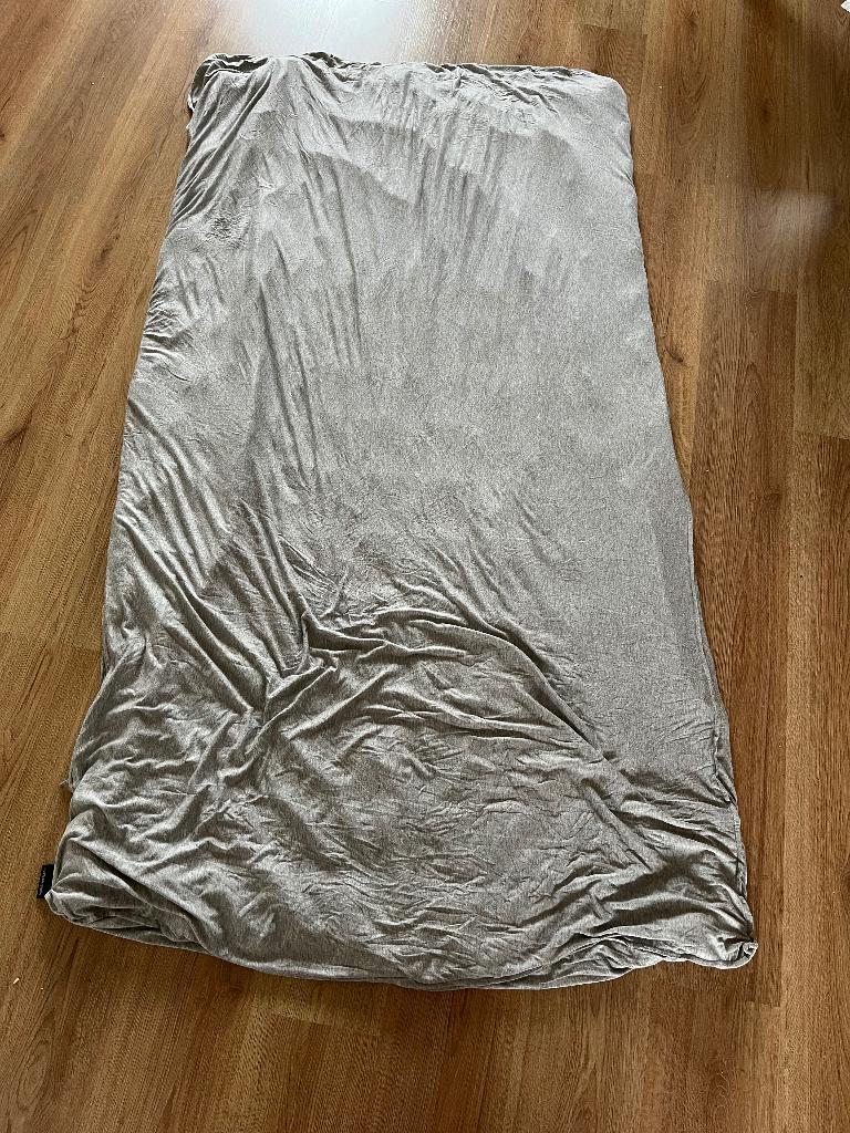 Weighted blanket with cooling cover, Ophalen, Eenpersoons, Grijs, Deken of Dekbed
