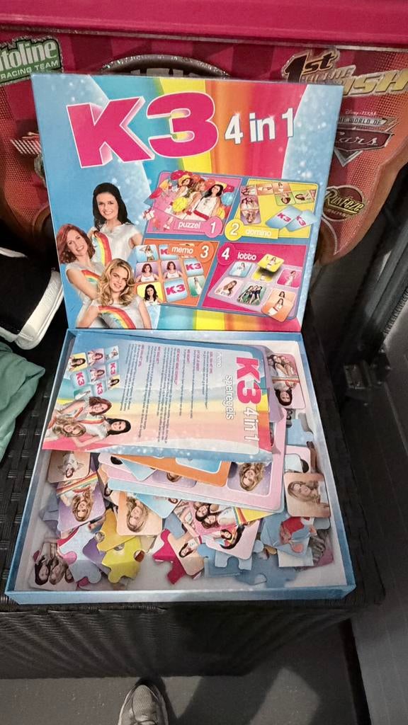 K3 4 in 1 puzzel, Ophalen of Verzenden, Meer dan 50 stukjes, Zo goed als nieuw