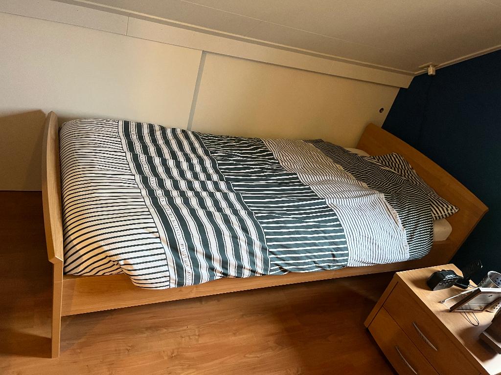 Te koop bed, 85 tot 100 cm, Gebruikt, 180 cm of meer, Ophalen
