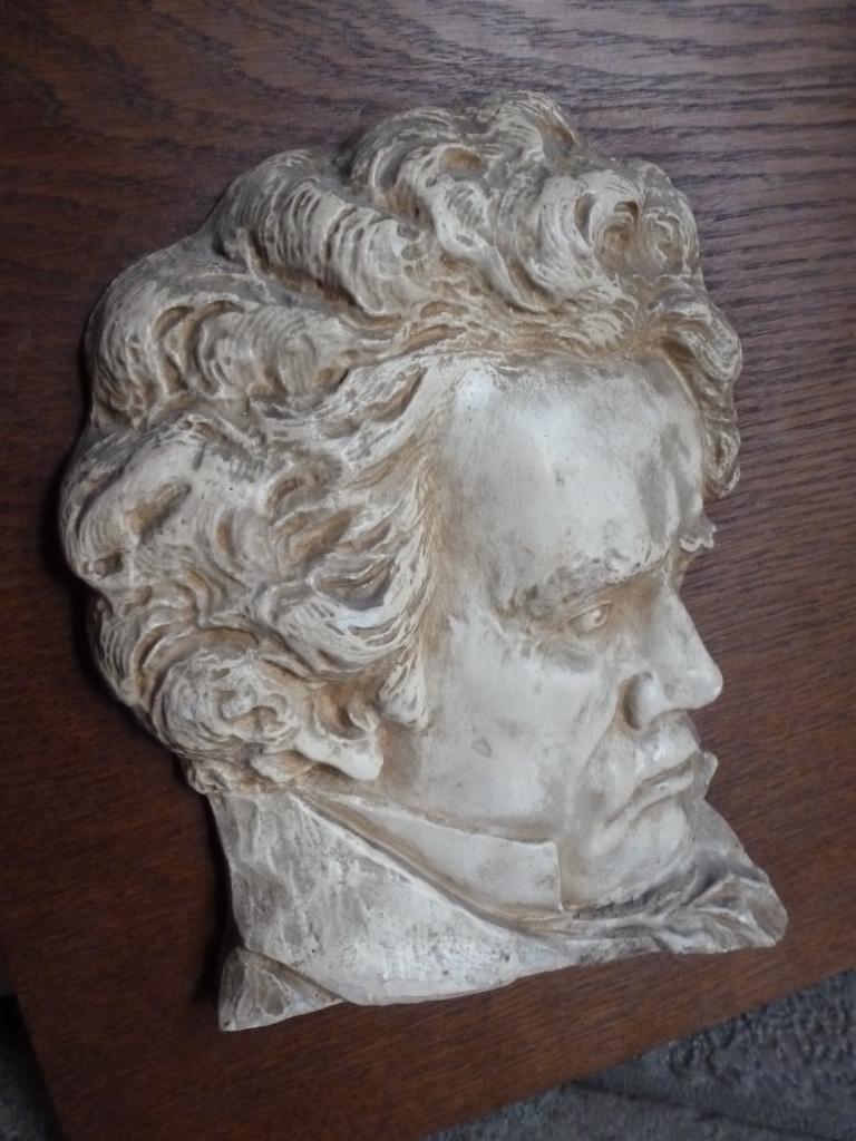 Wanddecoratie componist Beethoven, Gebruikt, Hout, Klassiek, Ophalen of Verzenden