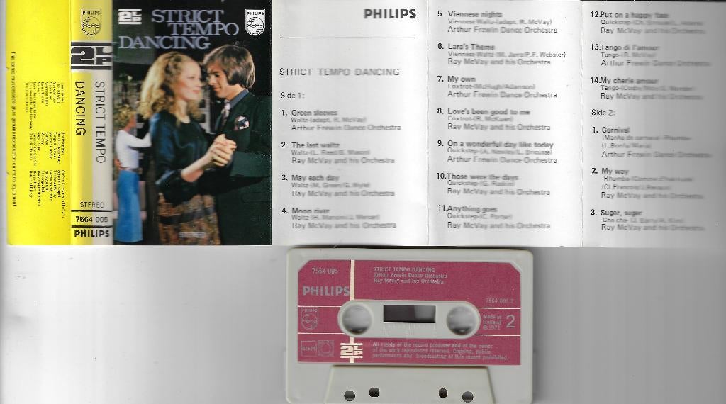 MC - Strict Tempo Dancing - Philips Sample Cassette, Gebruikt, Verzenden, 1 bandje, Dance