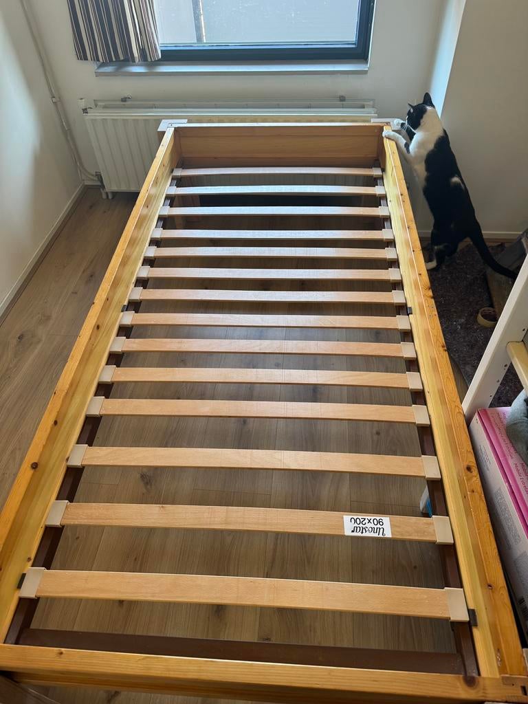 Lundia bed, Ophalen, Gebruikt, 90 cm, Eenpersoons