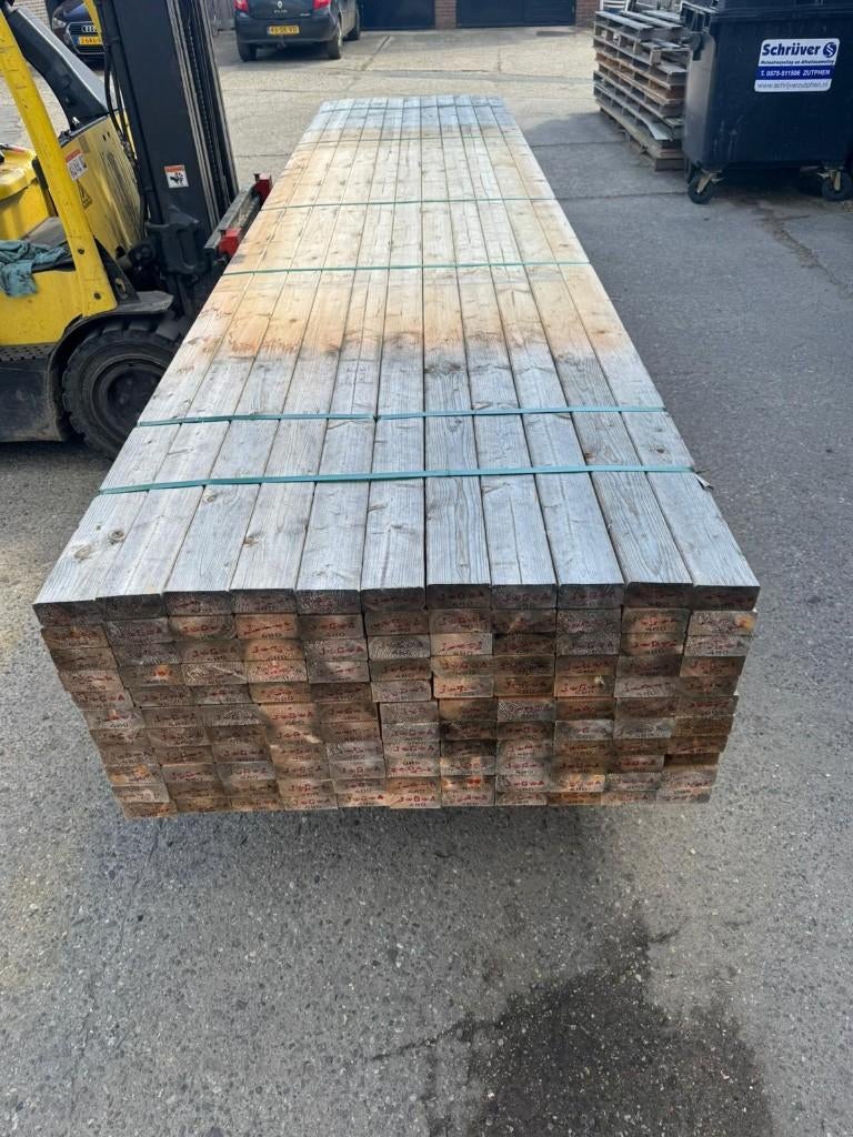 Vuren balken geschaafd 45x95, Ophalen, Nieuw, 250 cm of meer, Balken