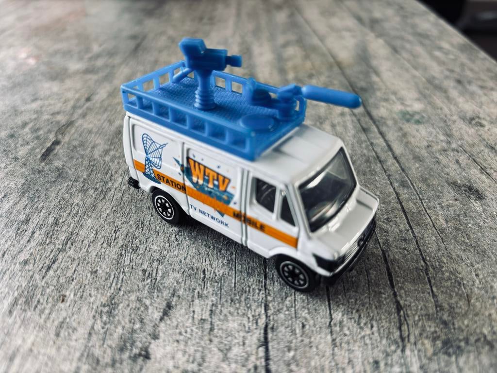 Welly M-B 207 D Kasten TV Mobile busje, Hobby en Vrije tijd, Modelauto's | 1:87, Ophalen, Gebruikt, Auto, Overige merken