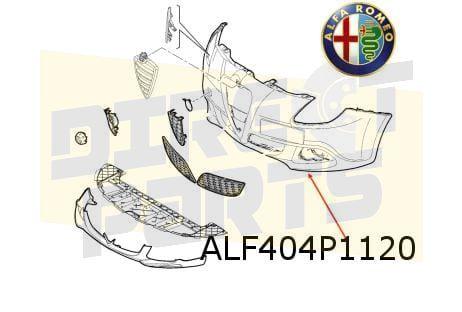 Alfa Romeo Giulietta (2/16) voorbumper  (bij koplampsproeier, -, -, Nieuw, Alfa Romeo