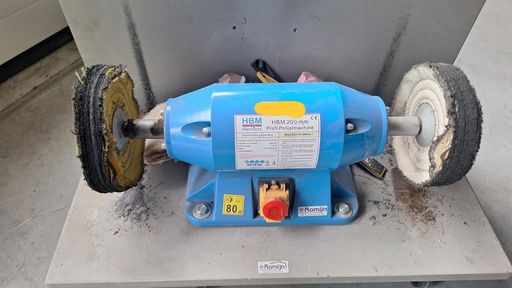 HBM Professionele Polijstmachine 900 Watt, Ophalen, Zo goed als nieuw, 600 tot 1200 watt